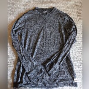 Express Charcoal Knit Long Sleeve Top